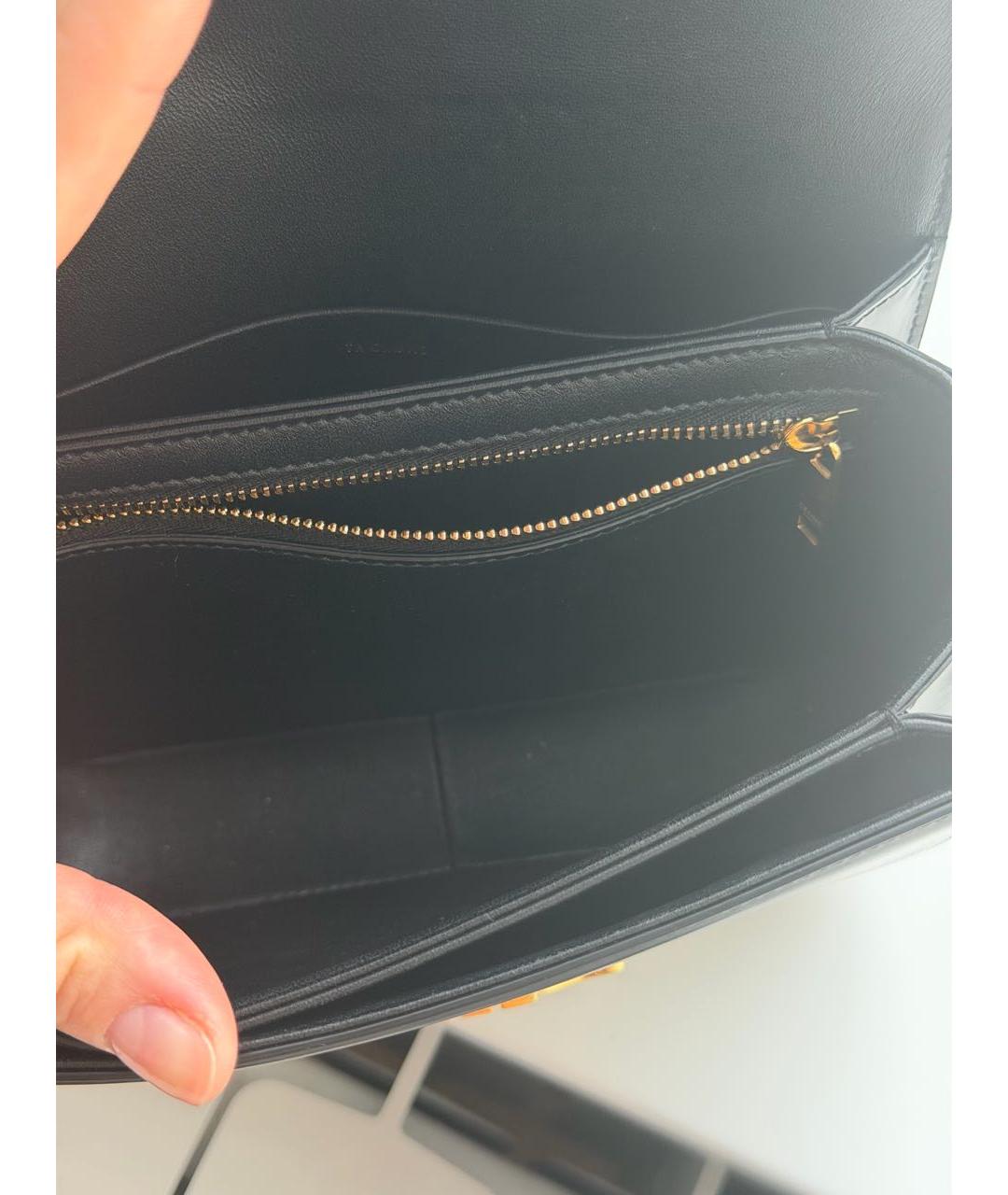 CELINE Черная кожаная сумка через плечо, фото 4