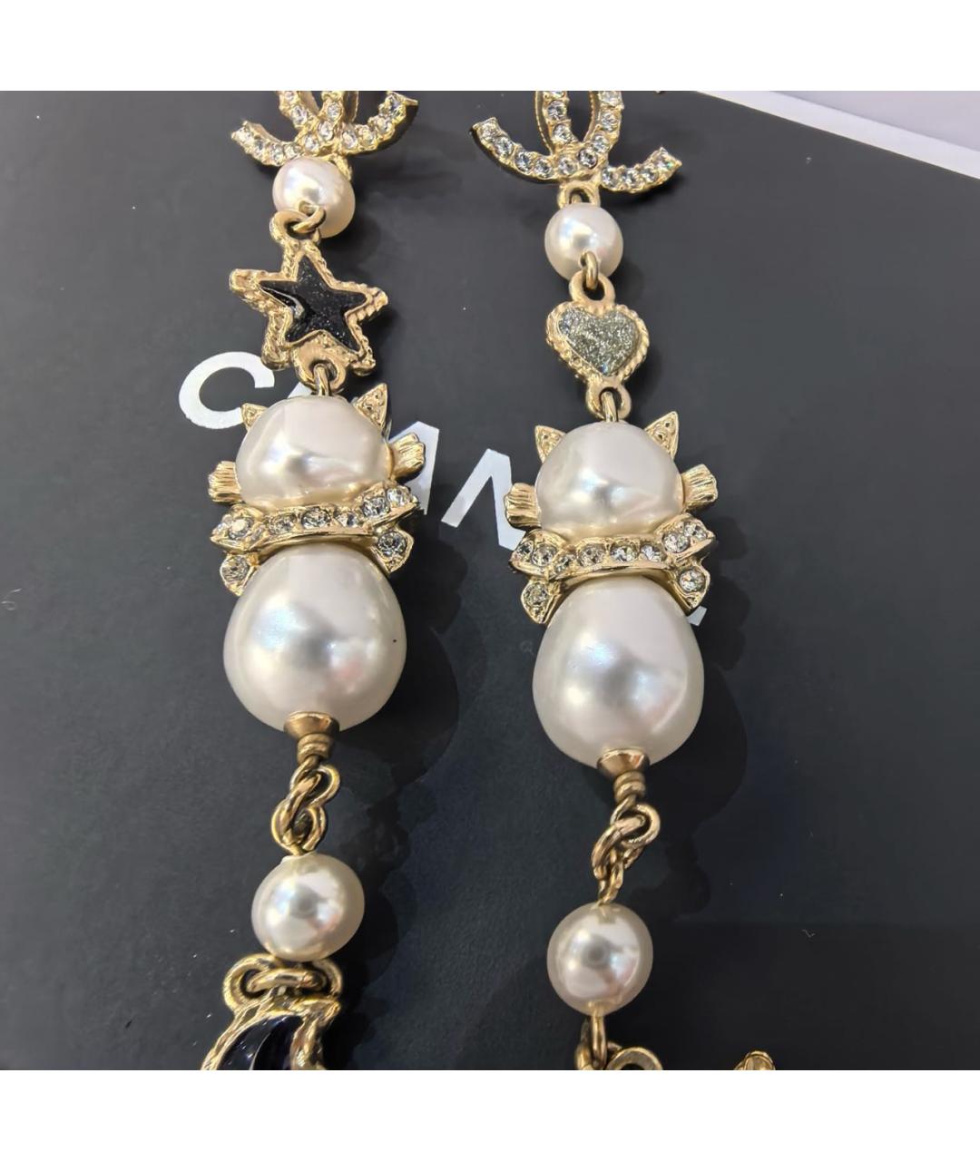 CHANEL Золотые серьги, фото 3