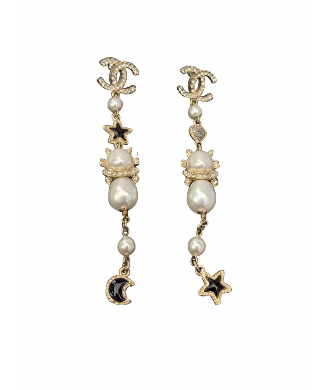 CHANEL Золотые серьги, фото 1