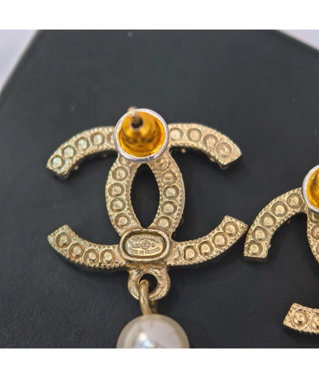 CHANEL Золотые серьги, фото 6