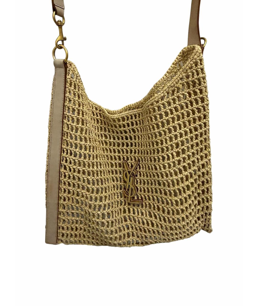 SAINT LAURENT Бежевая сумка через плечо, фото 1