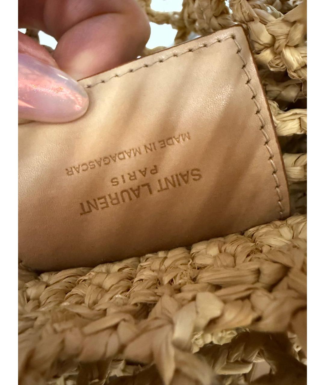 SAINT LAURENT Бежевая сумка через плечо, фото 3