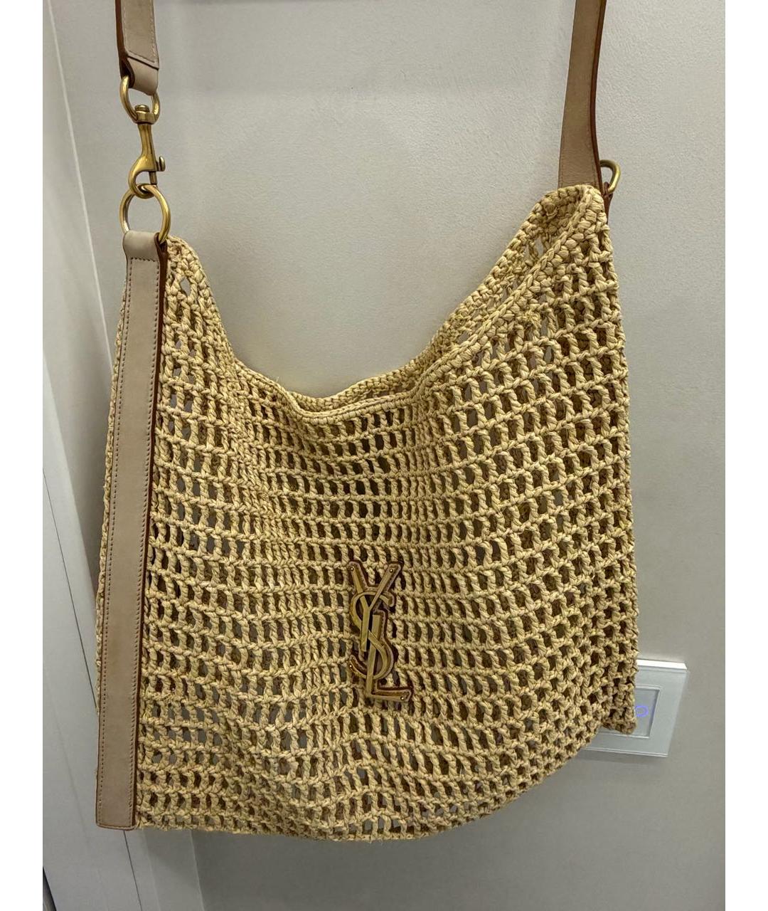 SAINT LAURENT Бежевая сумка через плечо, фото 6
