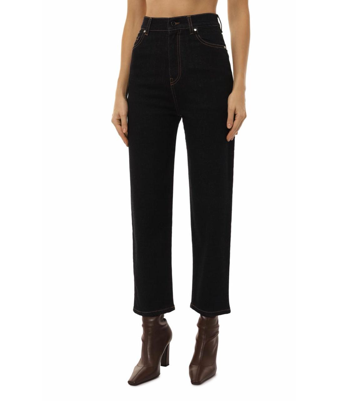 KITON Темно-синие хлопко-кашемировые джинсы слим, фото 3