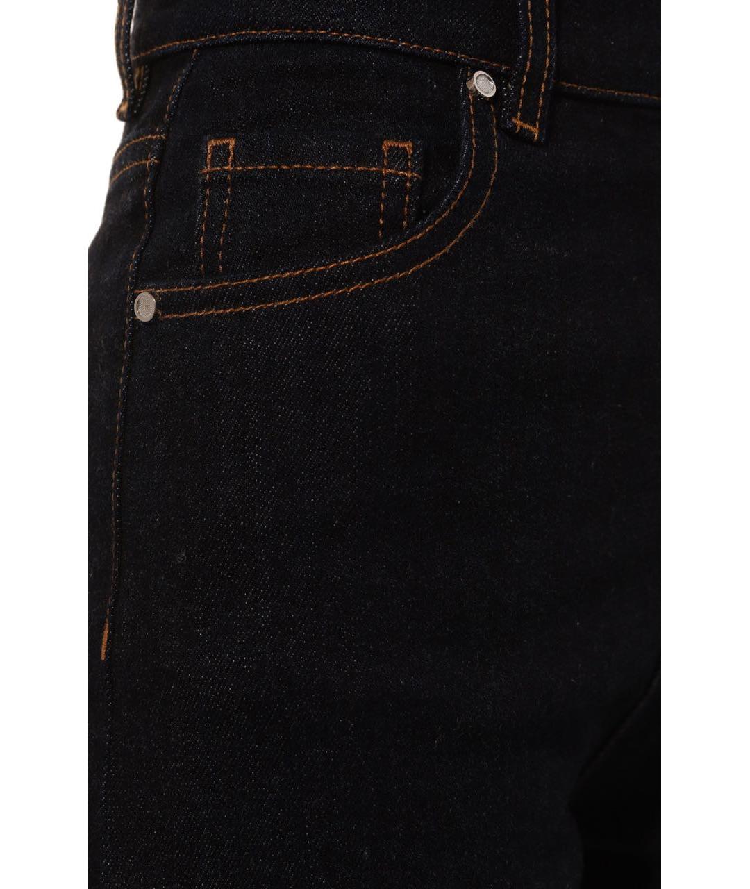 KITON Темно-синие хлопко-кашемировые джинсы слим, фото 5