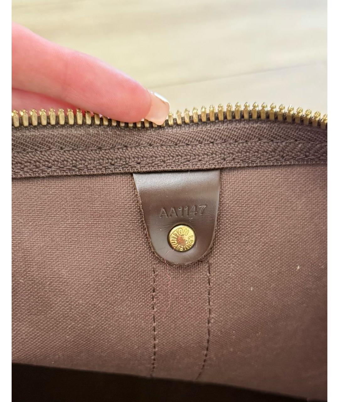 LOUIS VUITTON Коричневая дорожная/спортивная сумка, фото 5