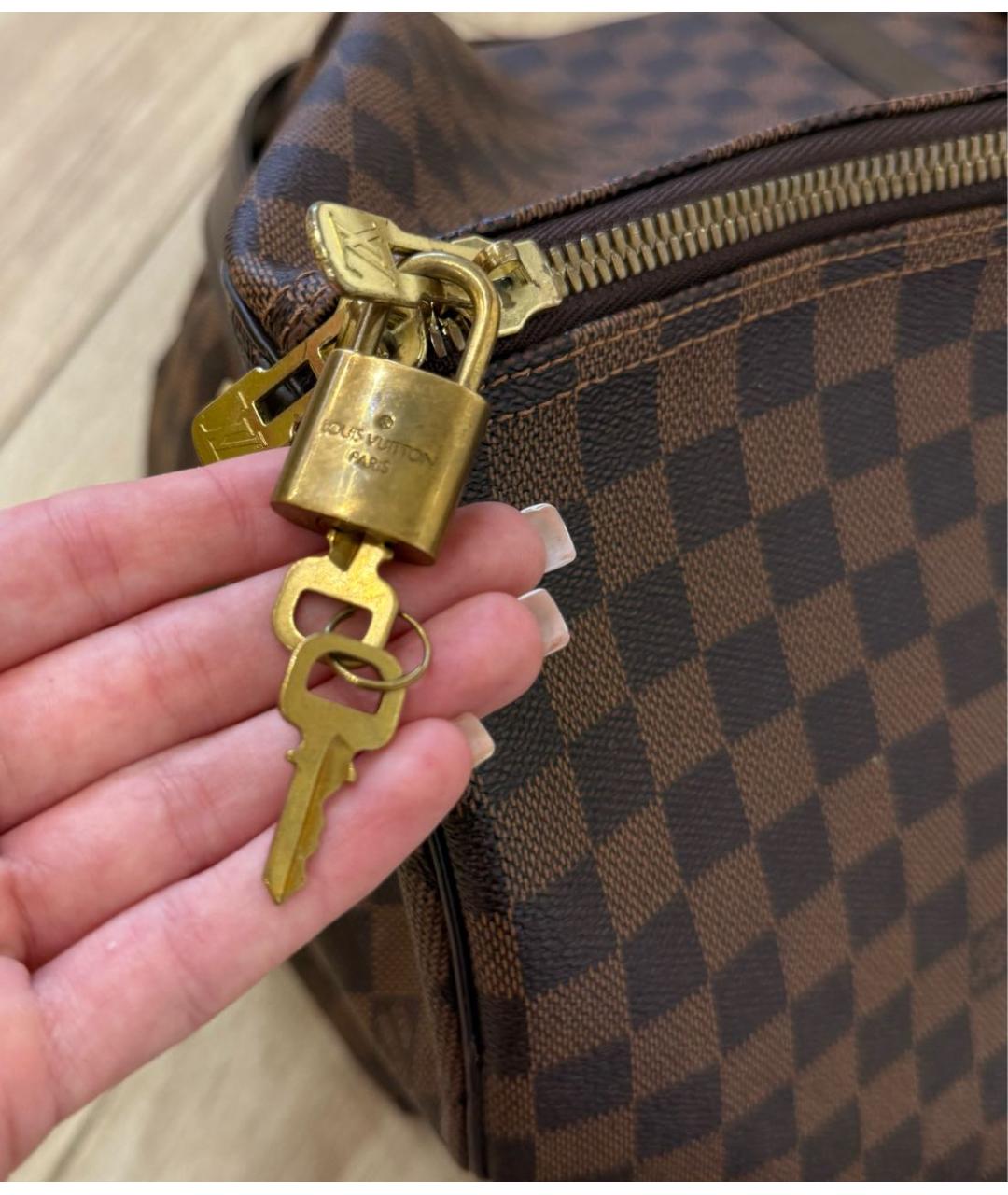 LOUIS VUITTON Коричневая дорожная/спортивная сумка, фото 3