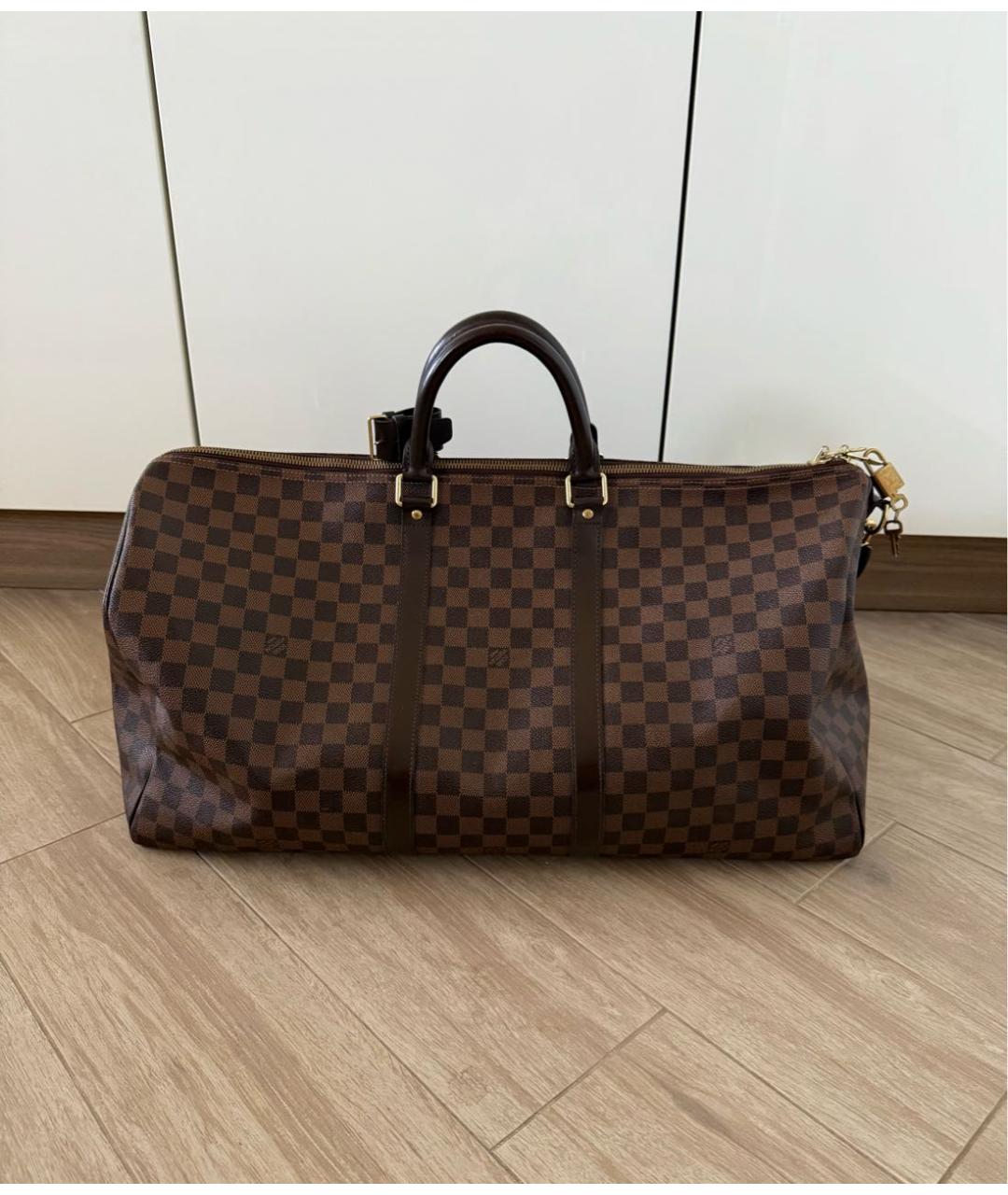 LOUIS VUITTON Коричневая дорожная/спортивная сумка, фото 2