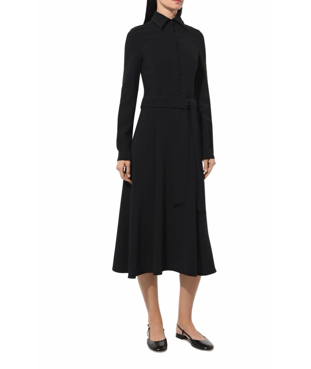 KITON Черное шерстяное повседневное платье, фото 3