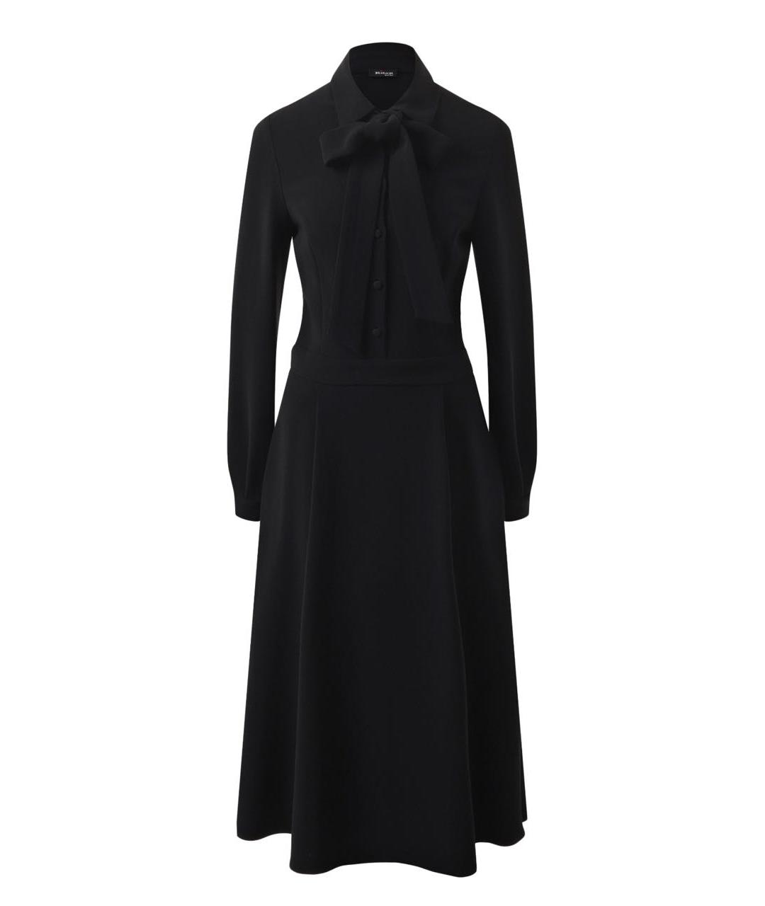 KITON Черное шерстяное повседневное платье, фото 6