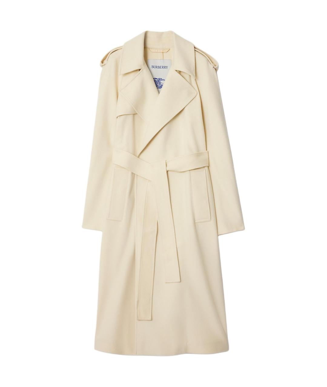 BURBERRY Бежевое кашемировое пальто, фото 1