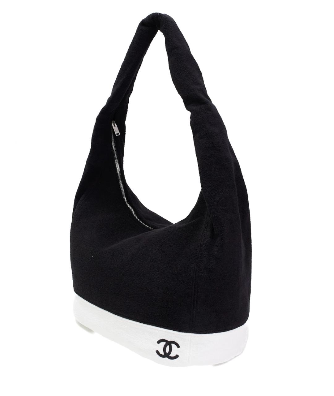 CHANEL Черная пляжная сумка, фото 2