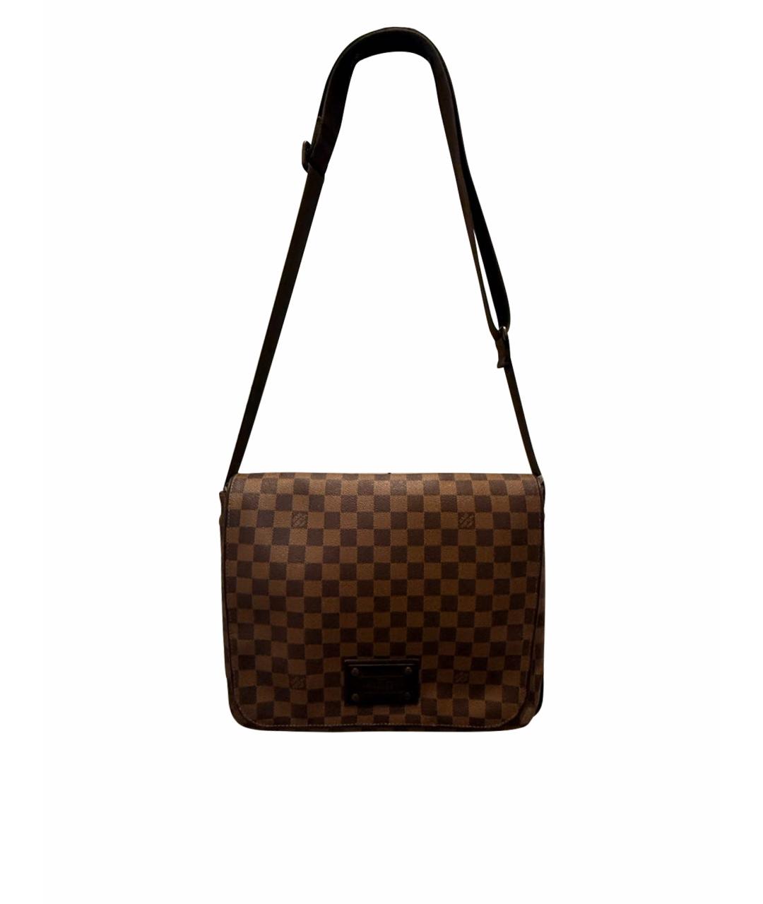 LOUIS VUITTON Коричневая сумка на плечо из искусственной кожи, фото 1