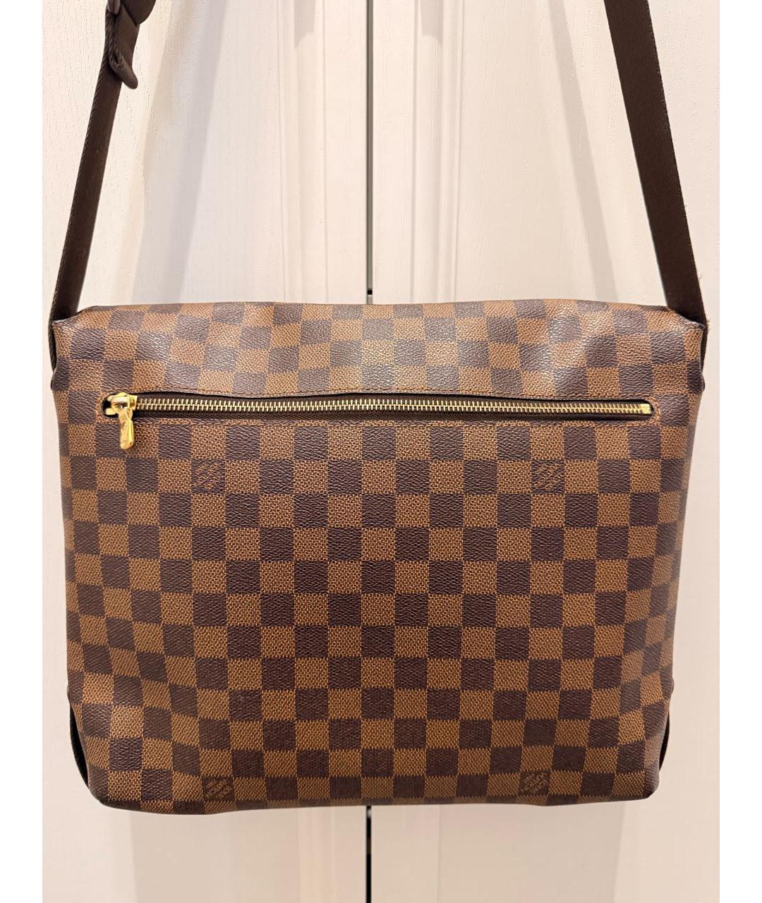 LOUIS VUITTON Коричневая сумка на плечо из искусственной кожи, фото 2