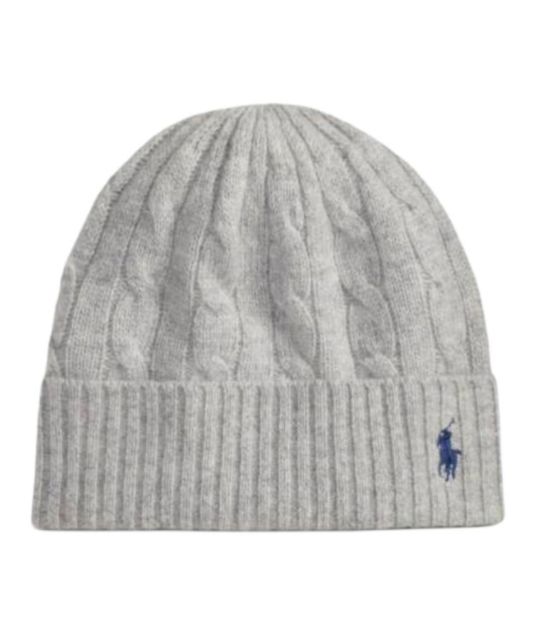 POLO RALPH LAUREN Серая шапка, фото 1