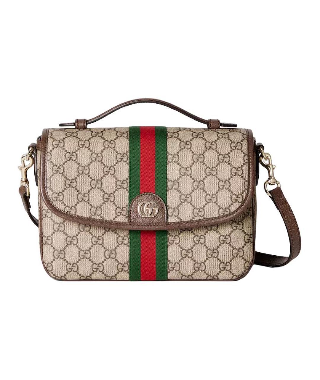 GUCCI Коричневая сумка через плечо, фото 1