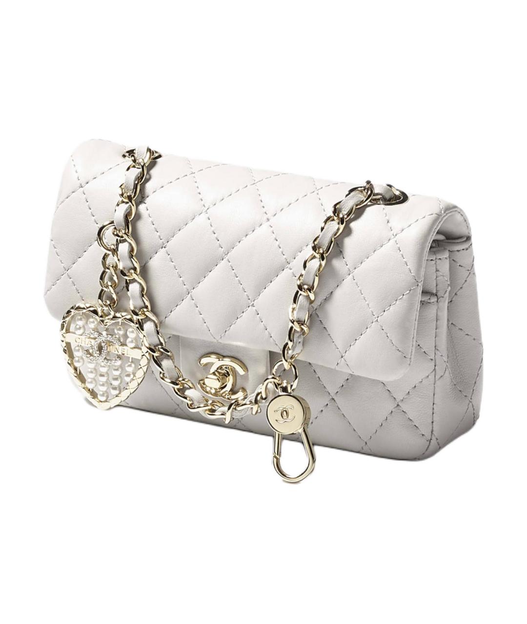 CHANEL Серый кожаный кошелек, фото 2