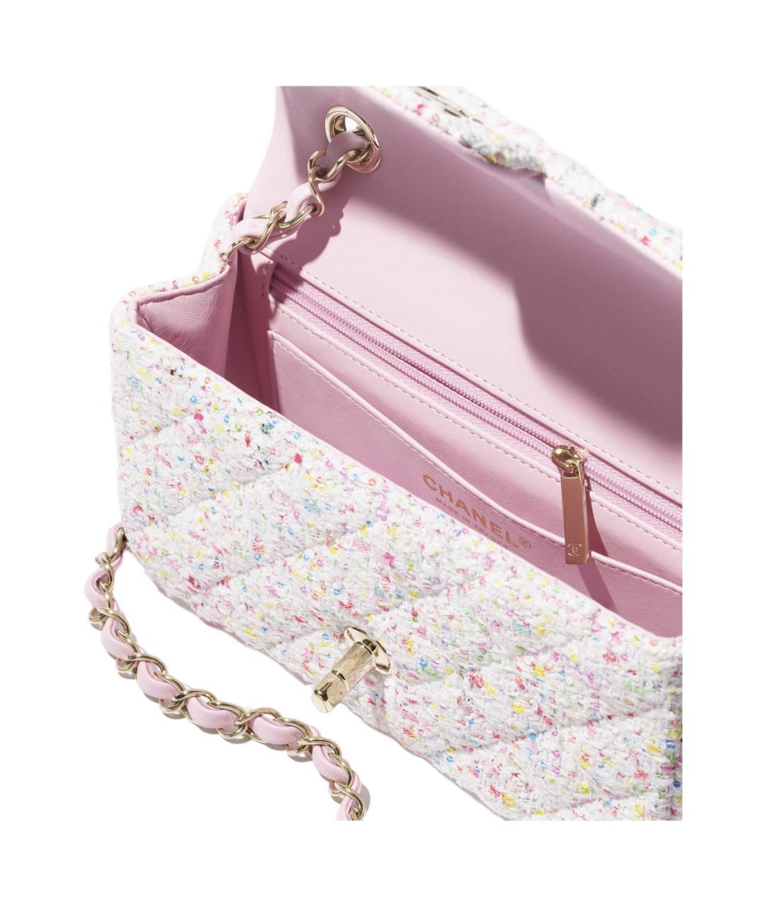 CHANEL Белая сумка через плечо, фото 4