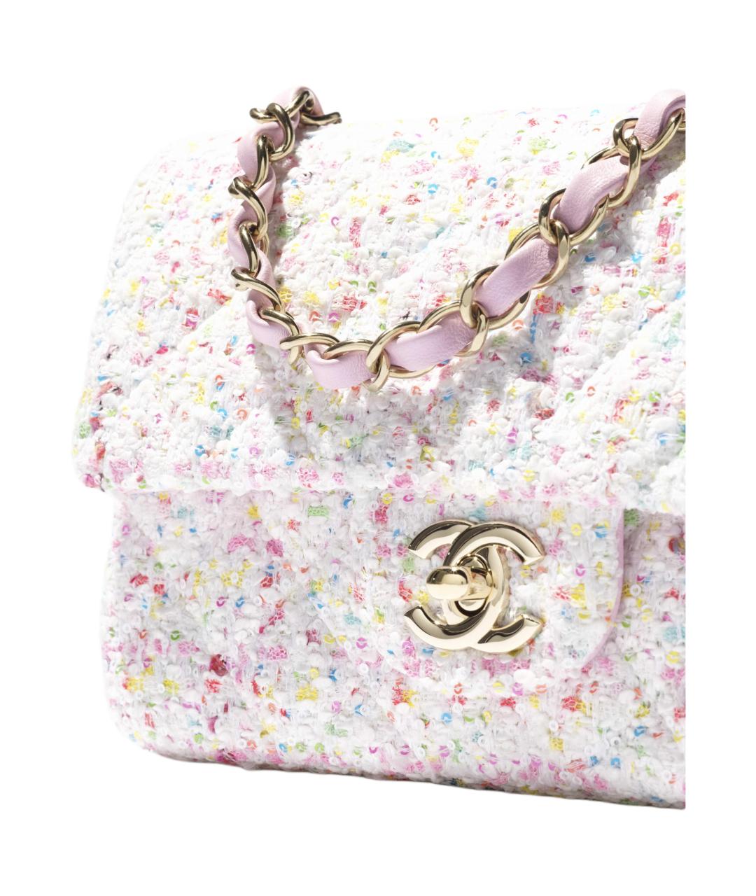 CHANEL Белая сумка через плечо, фото 3