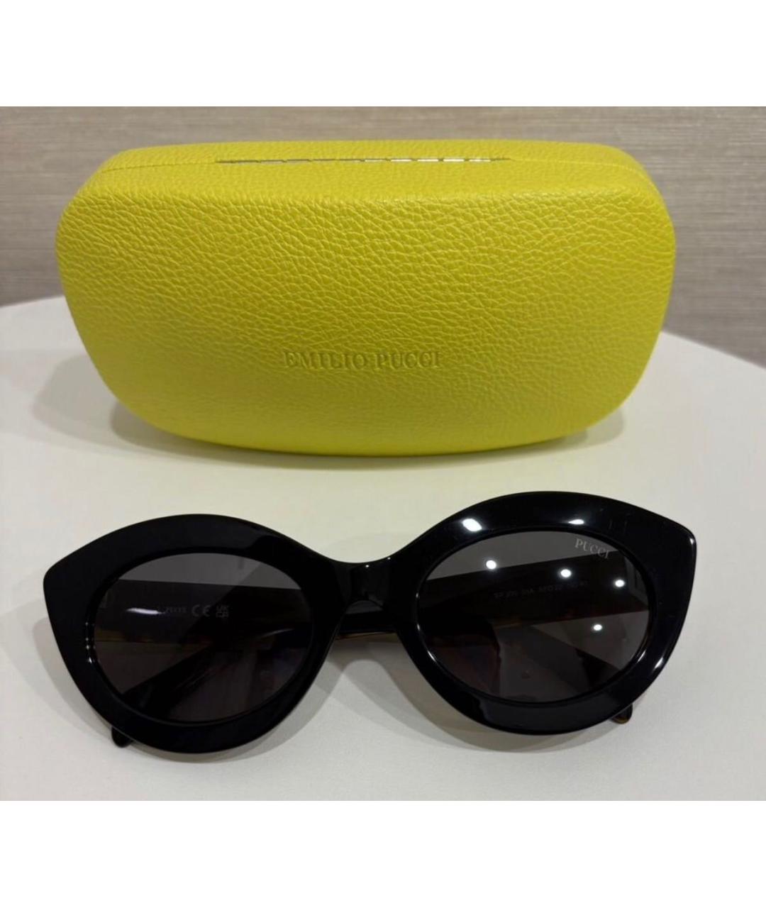 EMILIO PUCCI Коричневые пластиковые солнцезащитные очки, фото 4