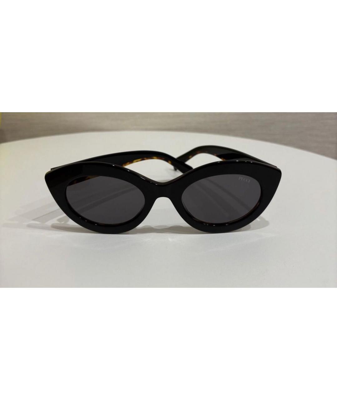 EMILIO PUCCI Коричневые пластиковые солнцезащитные очки, фото 5