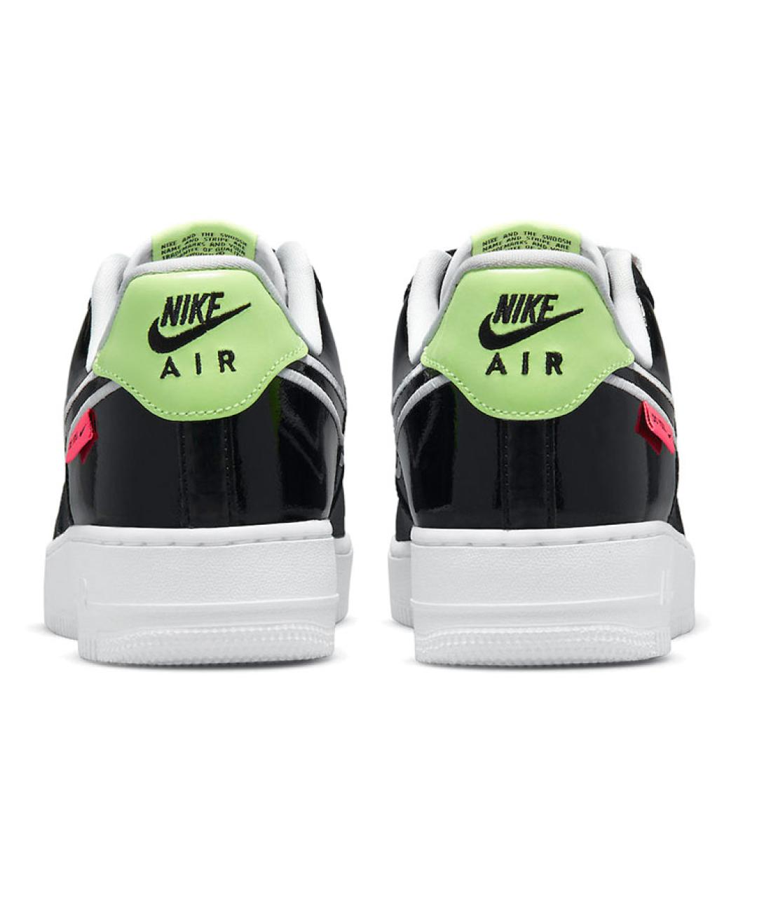 NIKE Черные кожаные низкие кроссовки / кеды, фото 6