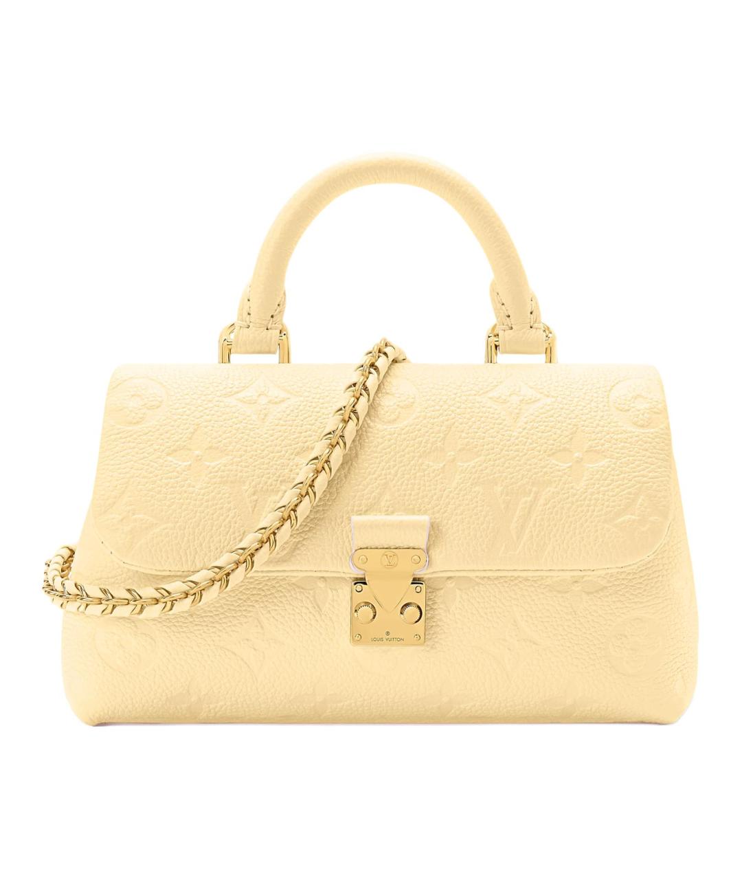 LOUIS VUITTON Желтая кожаная сумка через плечо, фото 1