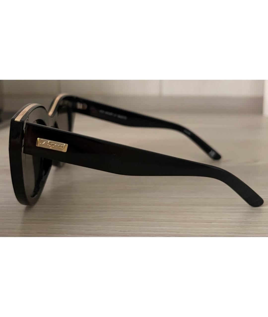 LE SPECS Черные пластиковые солнцезащитные очки, фото 3