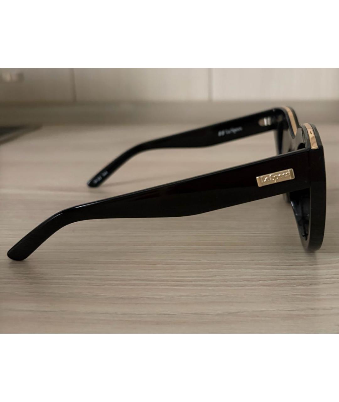 LE SPECS Черные пластиковые солнцезащитные очки, фото 2
