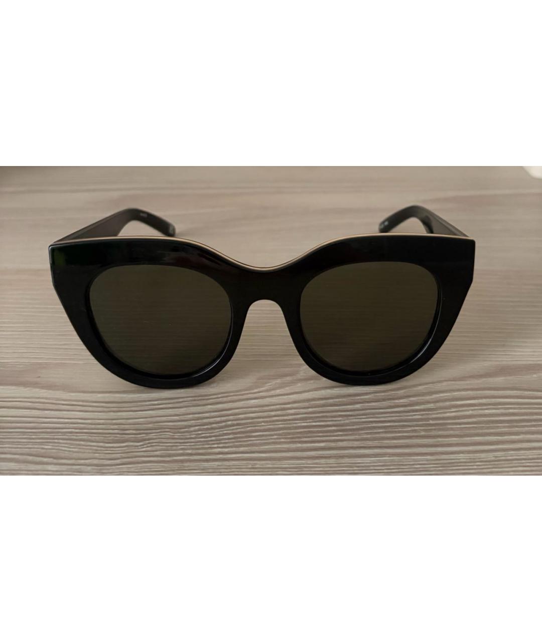 LE SPECS Черные пластиковые солнцезащитные очки, фото 8