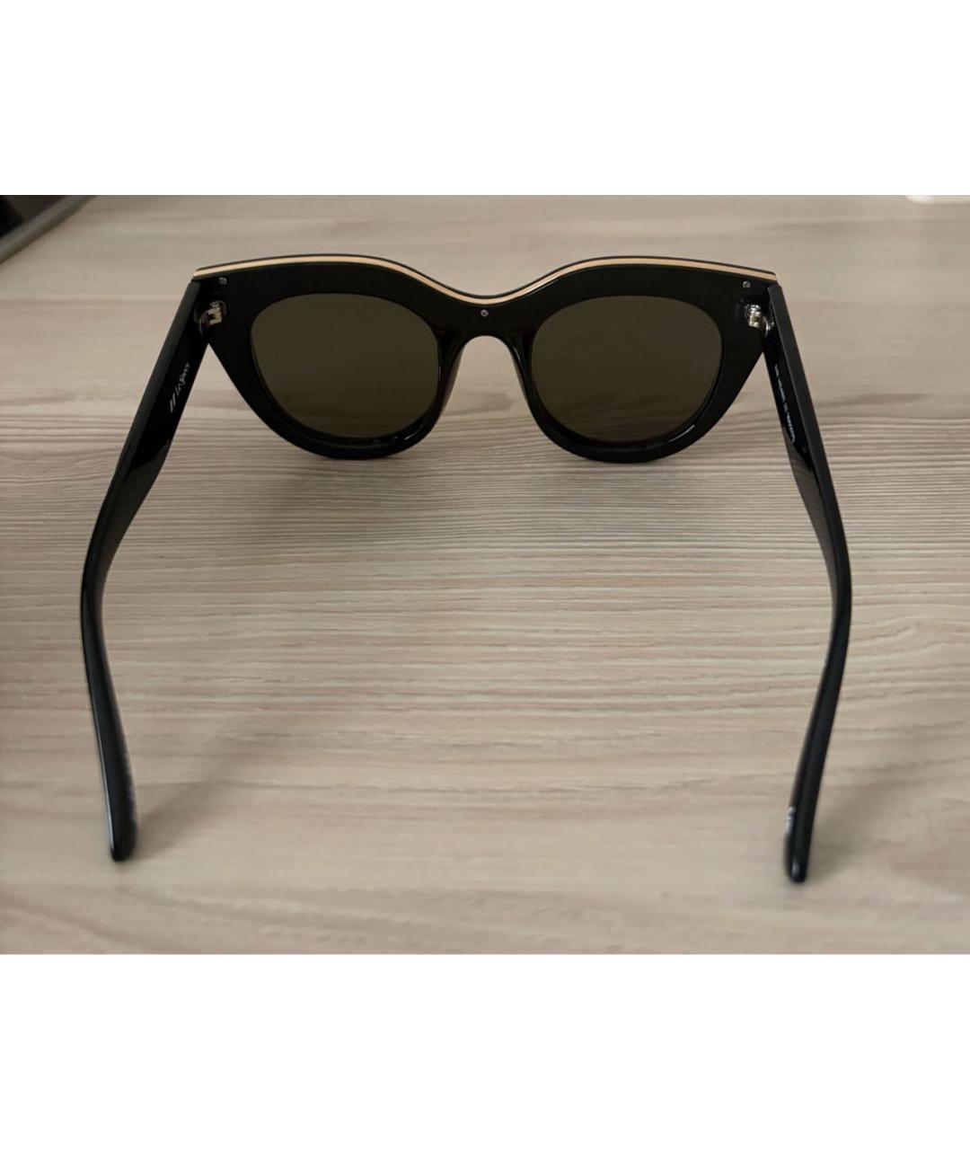LE SPECS Черные пластиковые солнцезащитные очки, фото 4