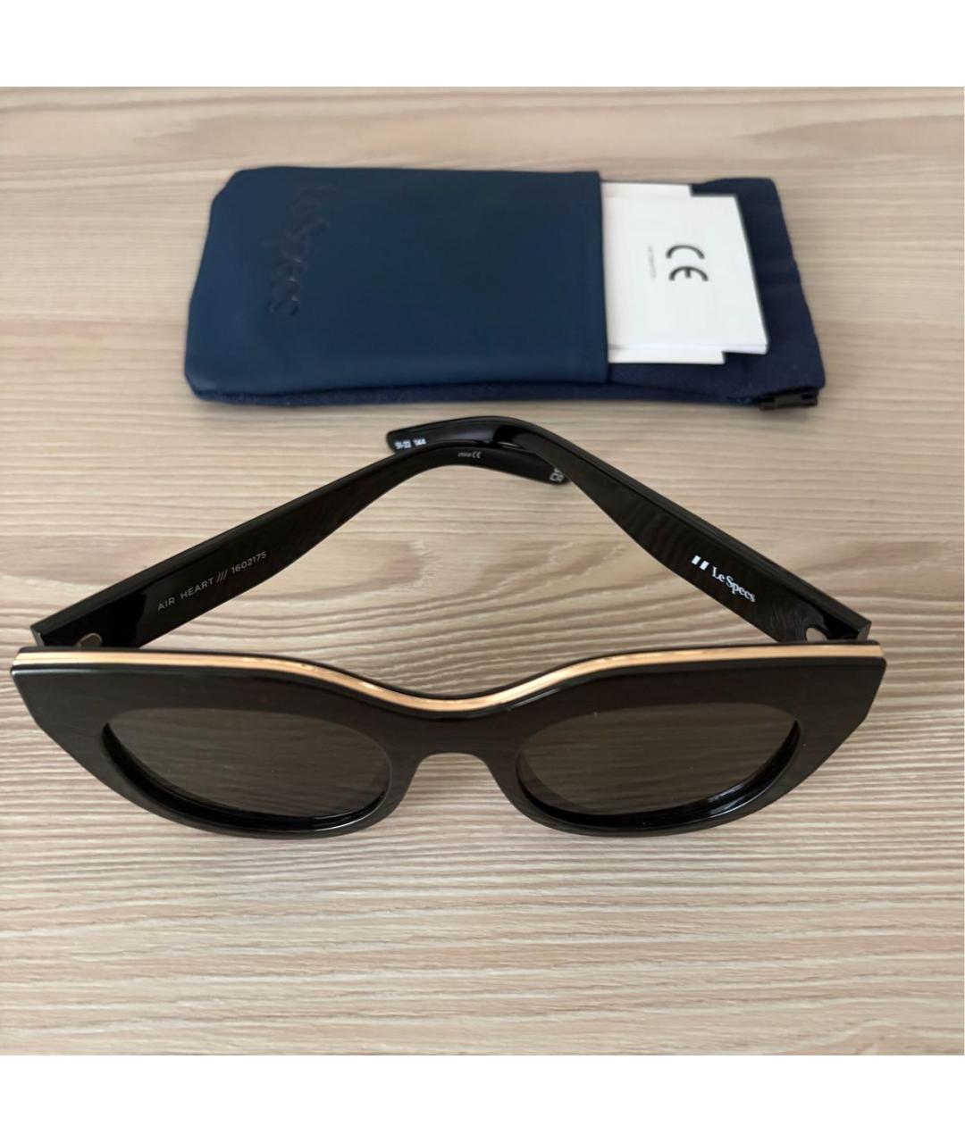 LE SPECS Черные пластиковые солнцезащитные очки, фото 6