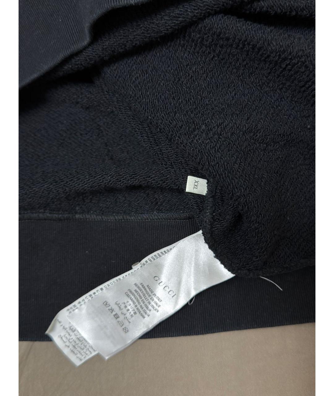GUCCI Черный хлопковый джемпер / свитер, фото 4