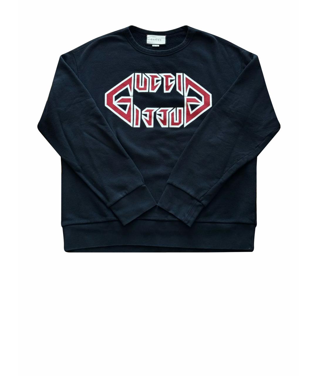 GUCCI Черный хлопковый джемпер / свитер, фото 5