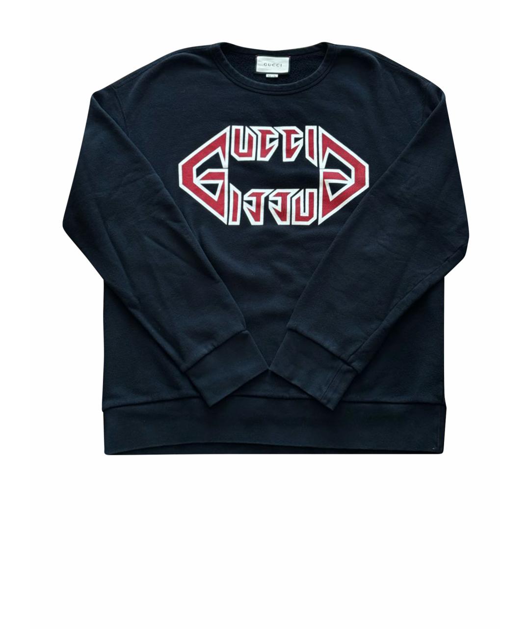 GUCCI Черный хлопковый джемпер / свитер, фото 1