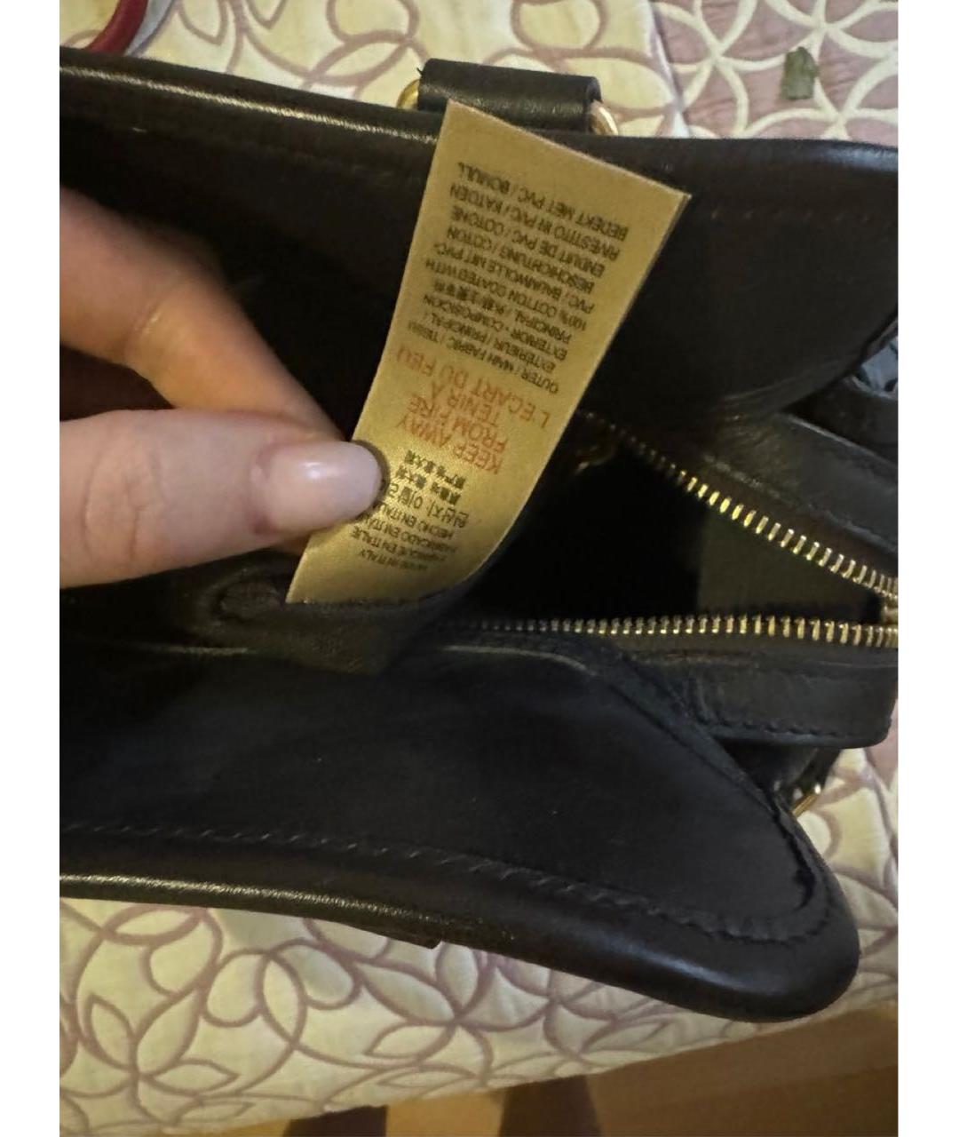 BURBERRY Бежевая кожаная сумка тоут, фото 5