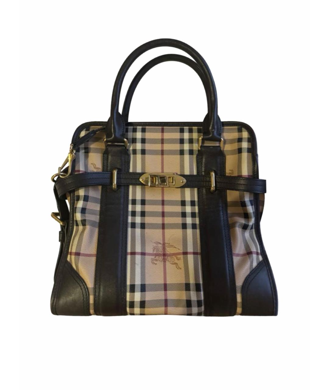 BURBERRY Бежевая кожаная сумка тоут, фото 1