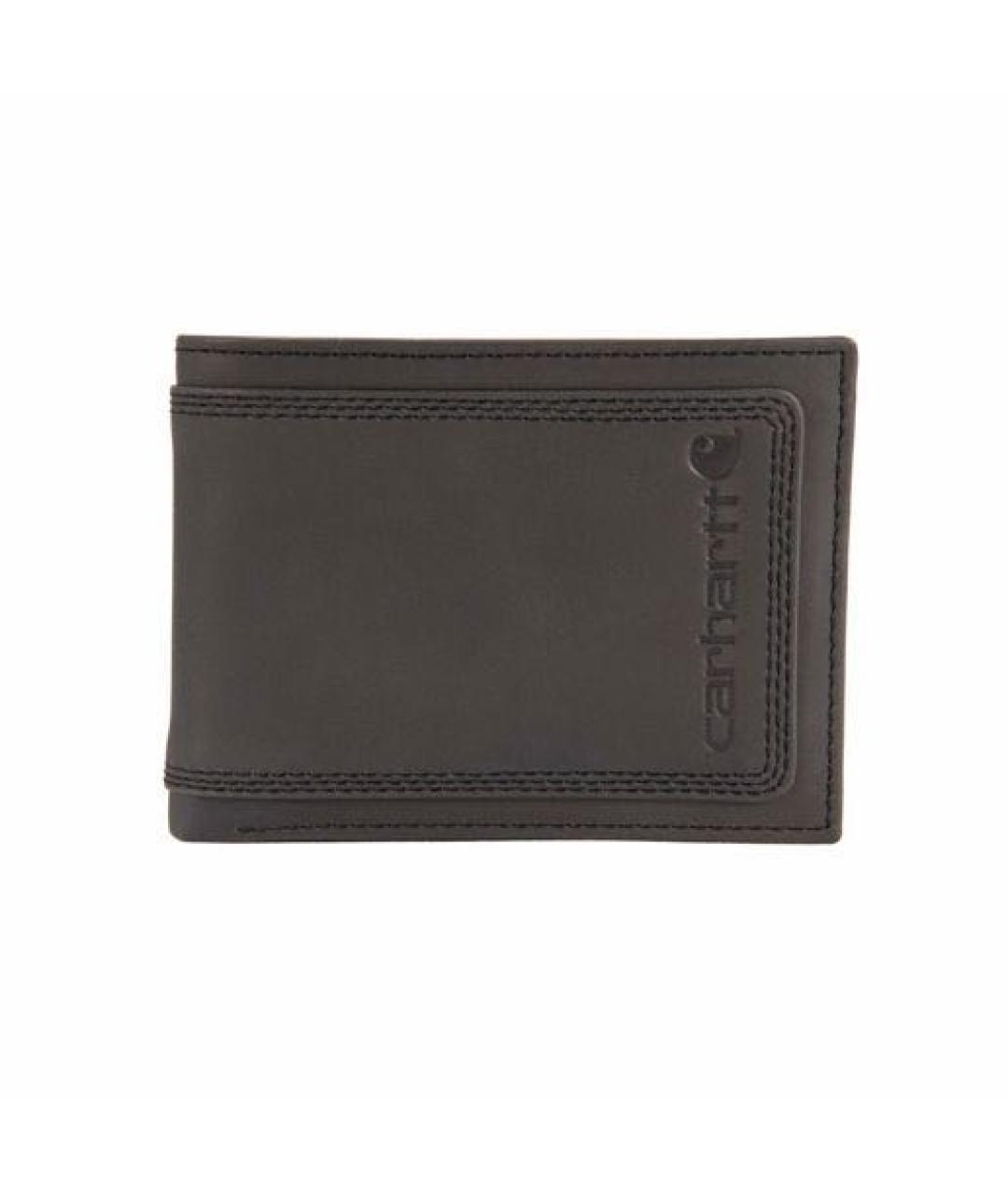 CARHARTT Антрацитовый кожаный кошелек, фото 8