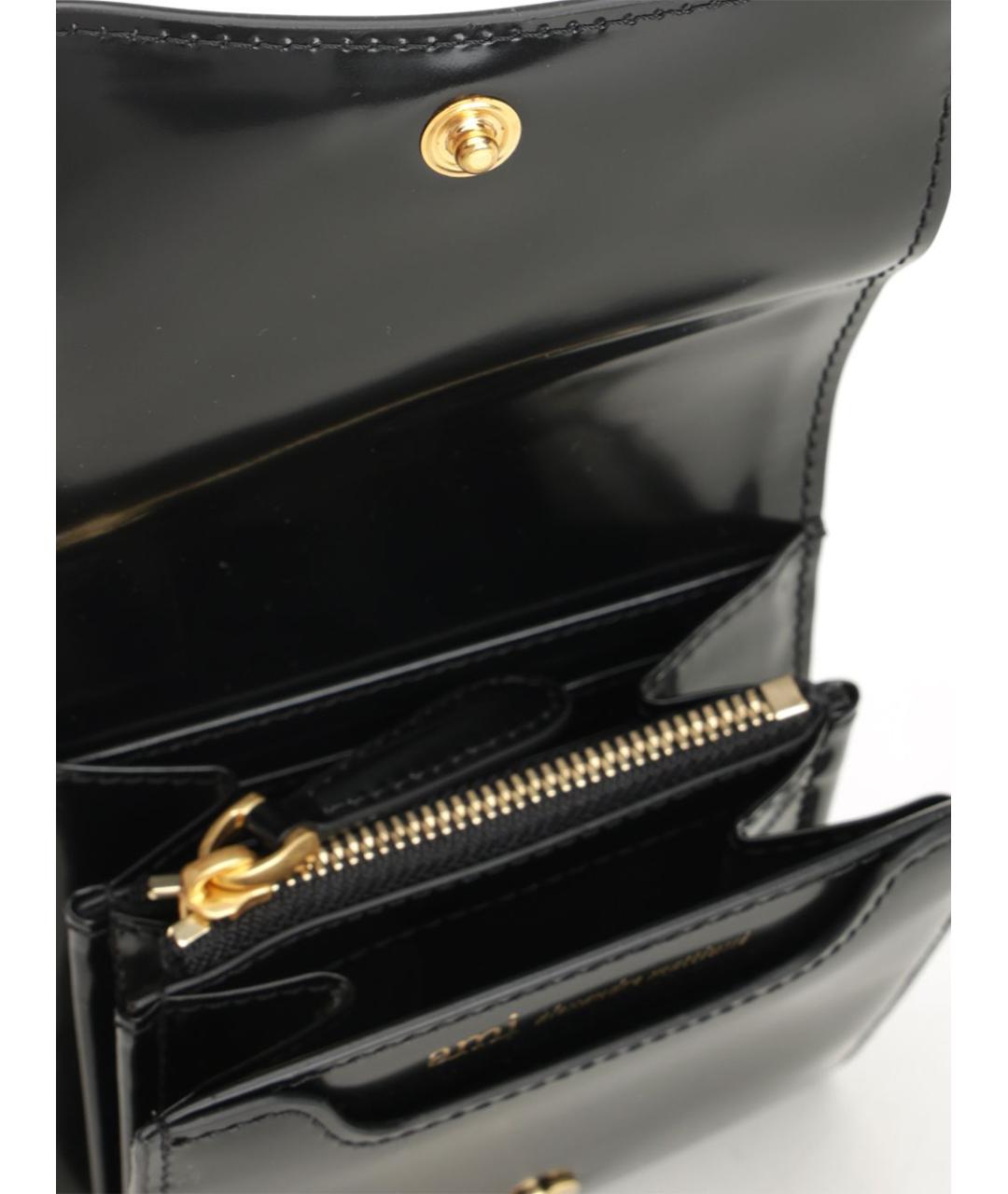 Ami Paris Черный кожаный кошелек, фото 4