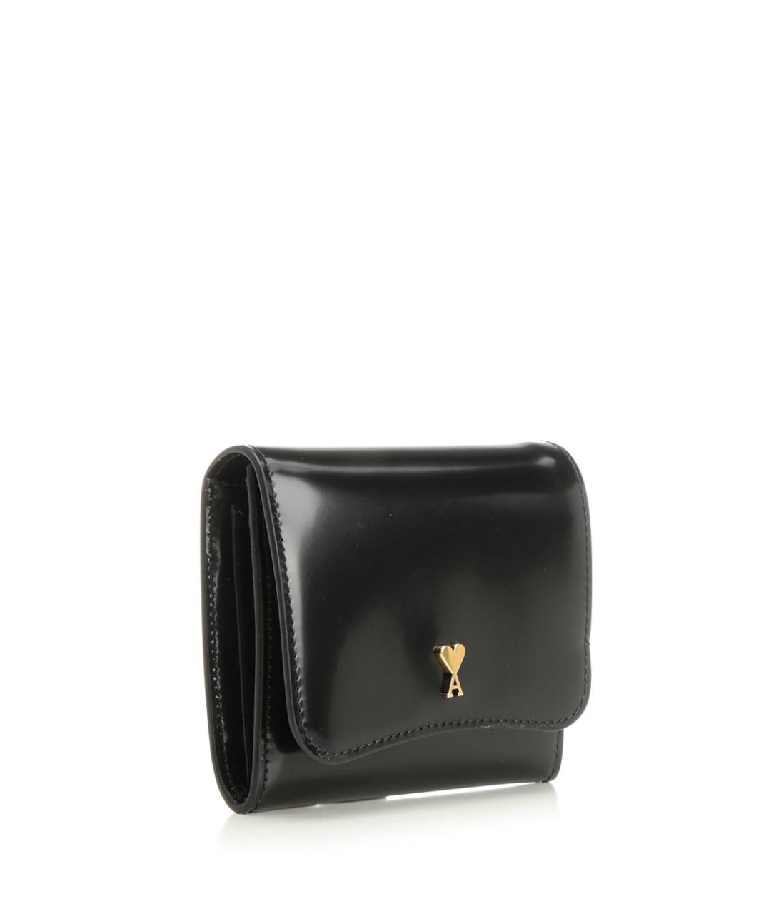 Ami Paris Черный кожаный кошелек, фото 2