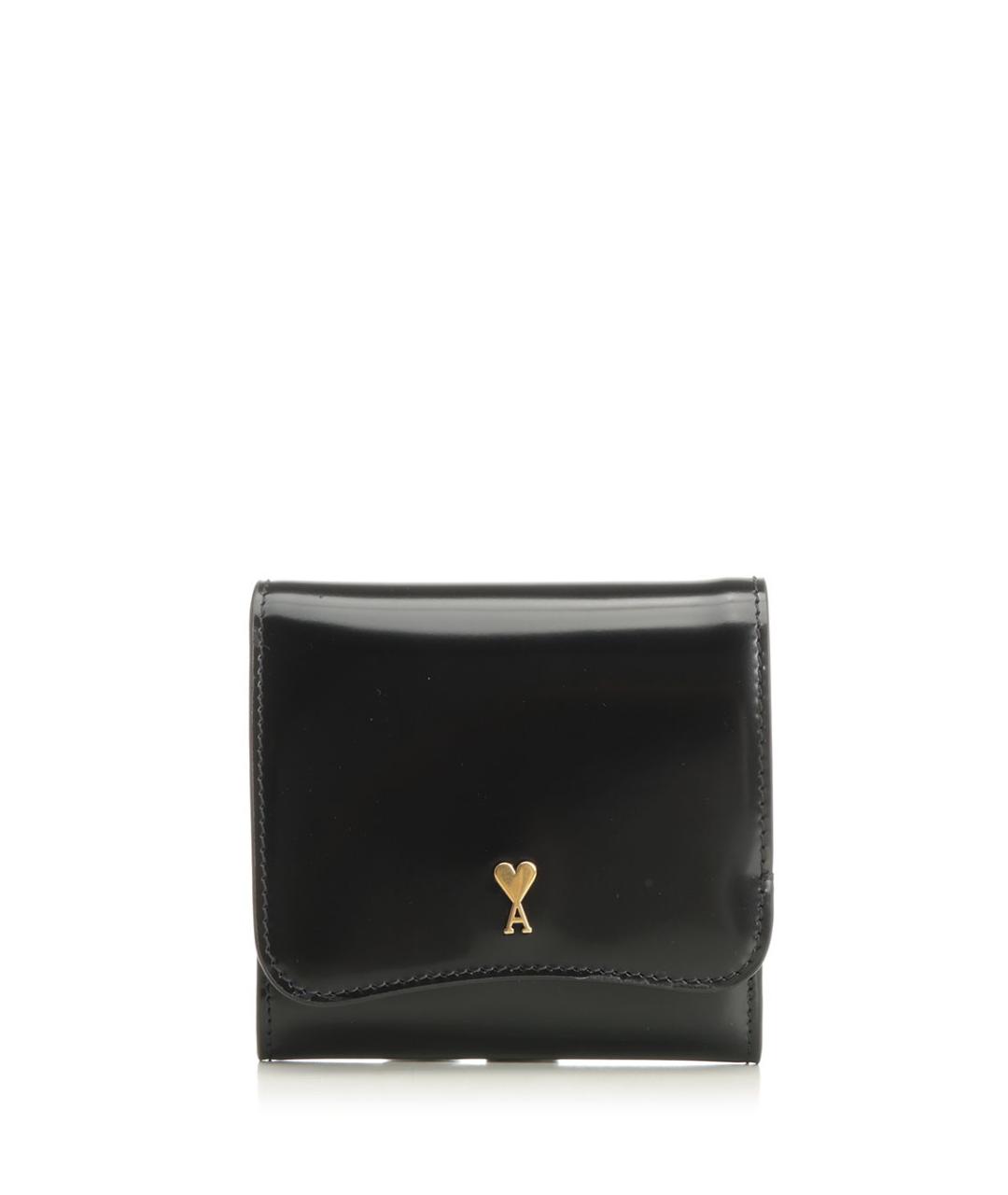 Ami Paris Черный кожаный кошелек, фото 1