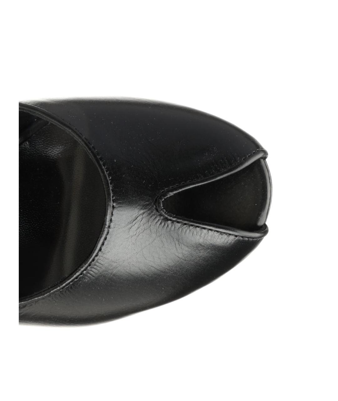 JUDE Черные кожаные мюли, фото 4