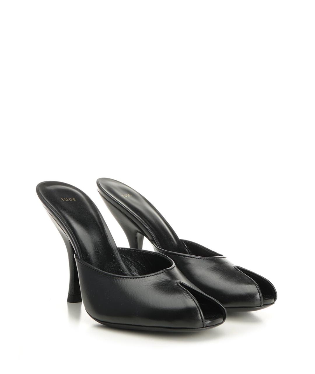 JUDE Черные кожаные мюли, фото 2