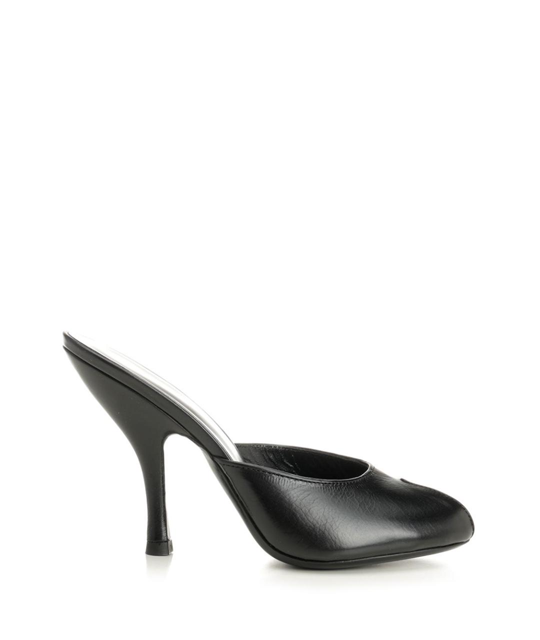 JUDE Черные кожаные мюли, фото 1