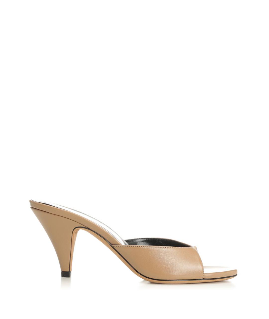 JUDE Бежевые кожаные мюли, фото 1