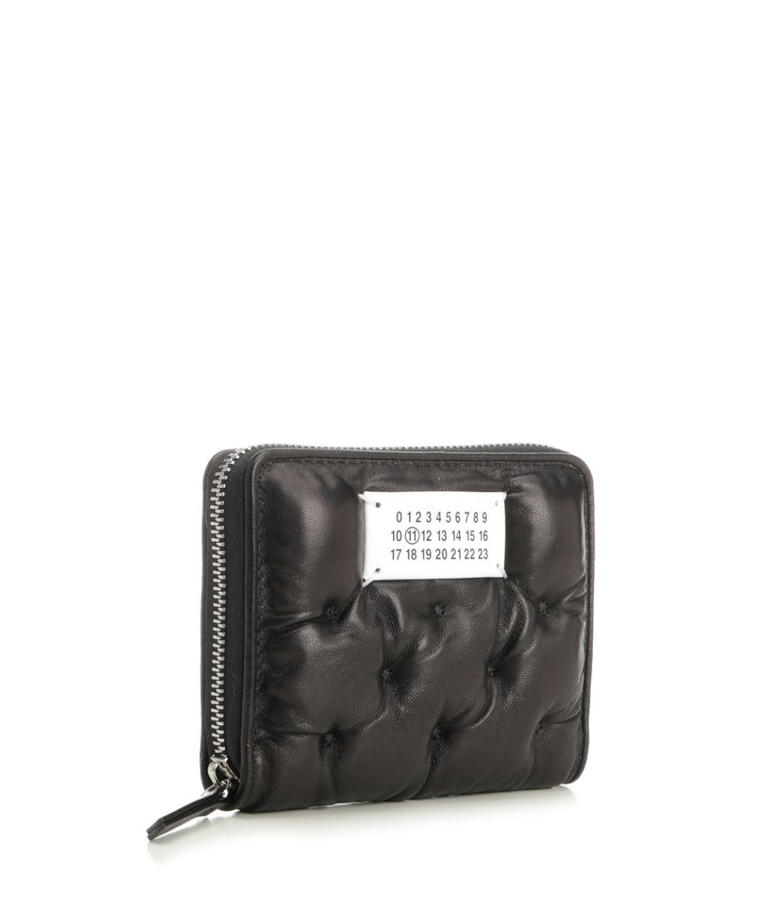 MAISON MARGIELA Черный кожаный кошелек, фото 2