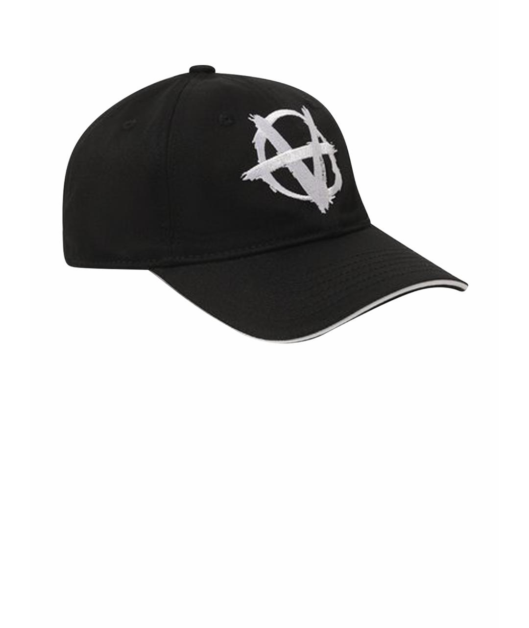 VETEMENTS Черная хлопковая кепка, фото 1