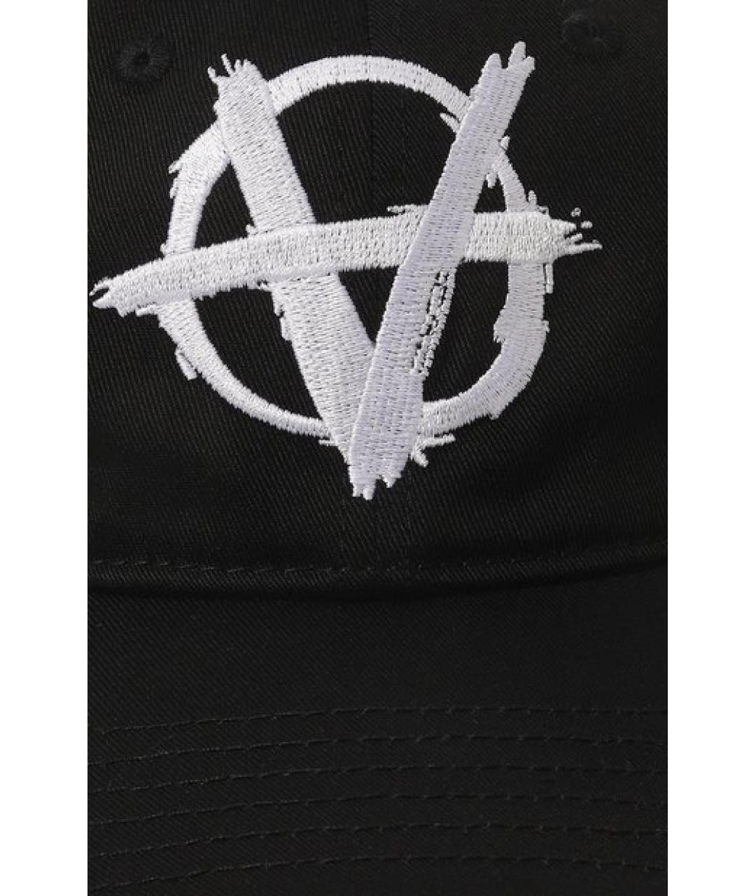 VETEMENTS Черная хлопковая кепка, фото 4