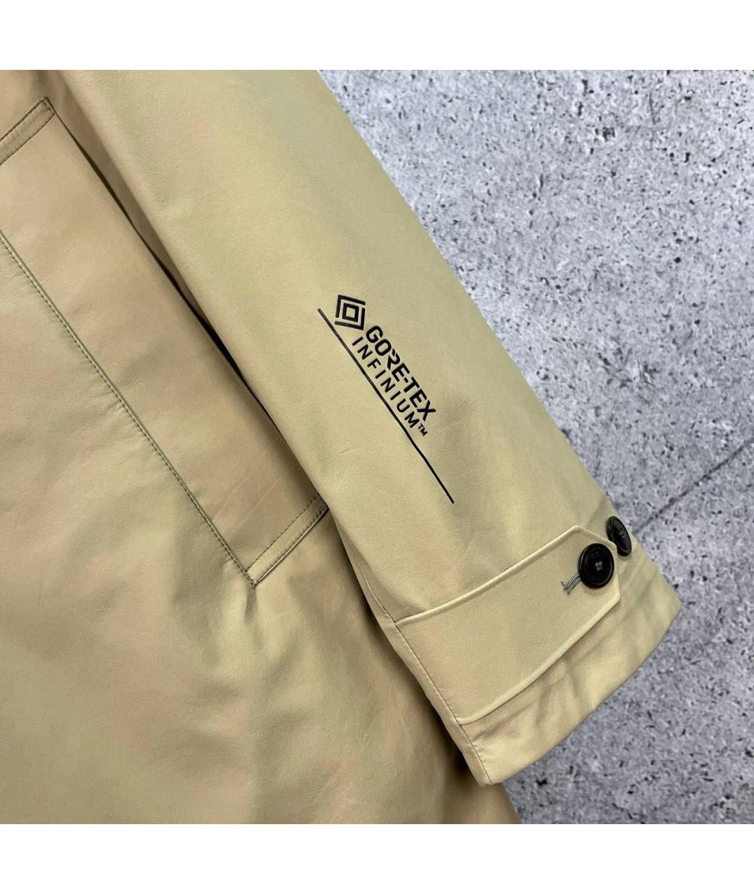 CP COMPANY Бежевый полиамидовый тренч / плащ, фото 5