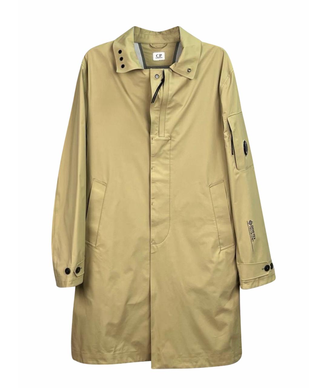 CP COMPANY Бежевый полиамидовый тренч / плащ, фото 1